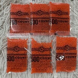 8- 500 Count packs Splat R Ball Orange Ammo 4000 total